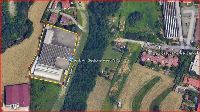 Lomagna – Capannone indipendente da ca 2743 mq oltre ampia area esterna