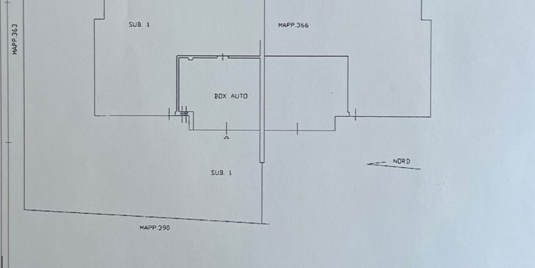 Plan. catastale autorimessa per siti